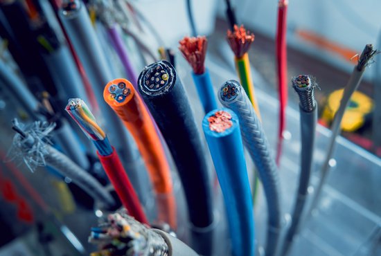 Electrical equipment. Background and texture